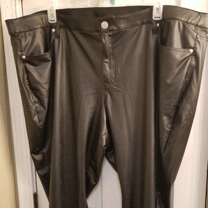 Lane Bryant Lightweight Faux-Leather Legging Size 28